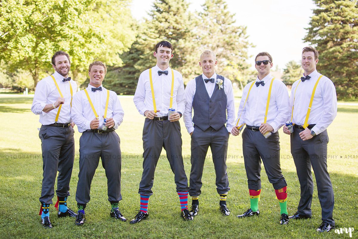 Groomsmen in Suspenders  | Grand Junction Colorado wedding photographer