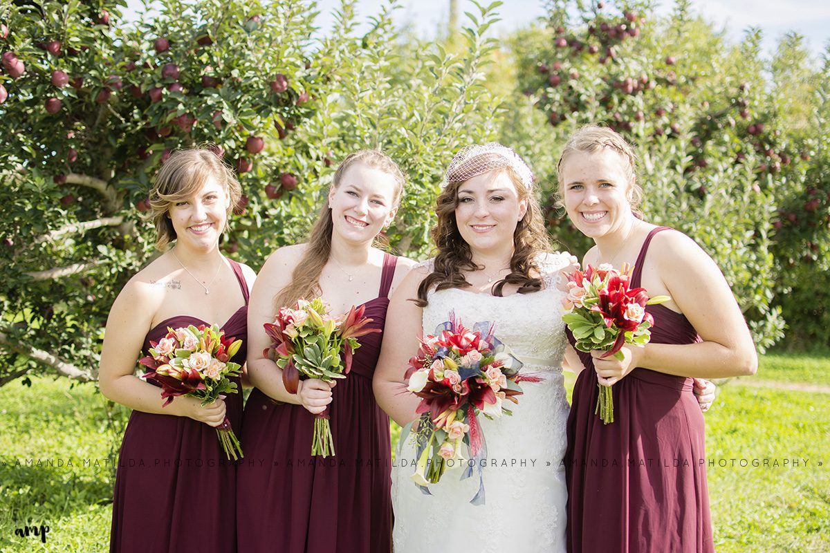 Bride & Bridesmaids | Grand Junction Fall Wedding Photographer
