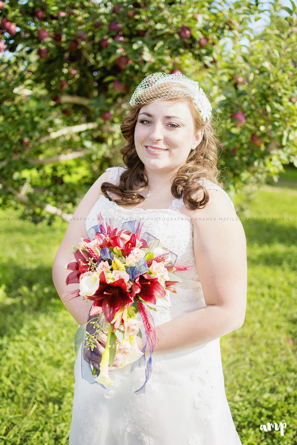 Bride in Apple Orchard | Grand Junction Wedding Photographer