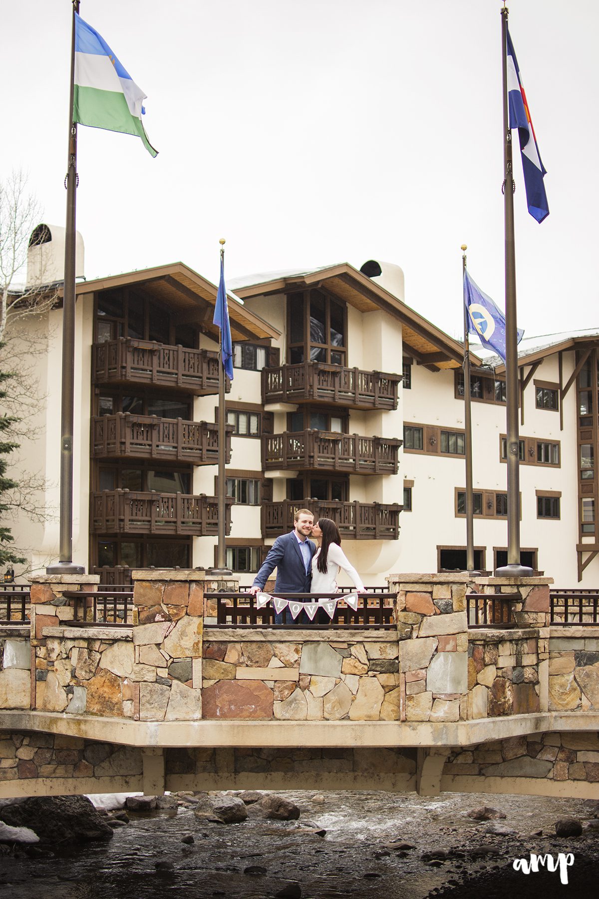 Vail Village in winter | Mountain Engagement photographer