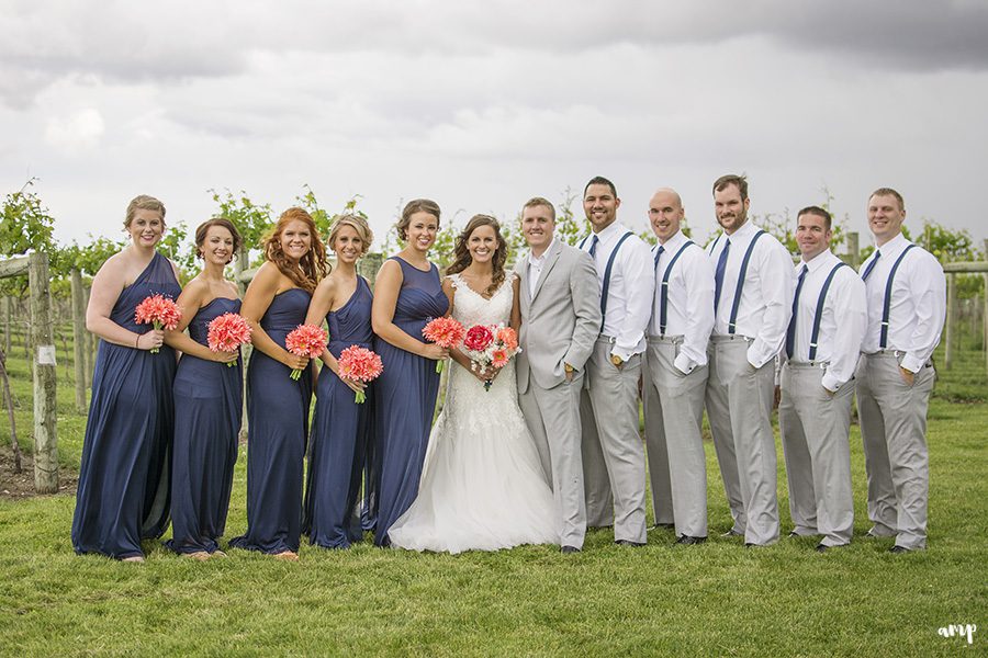 Wedding portraits in a vineyard | | Palisade Winery Wedding Photographer