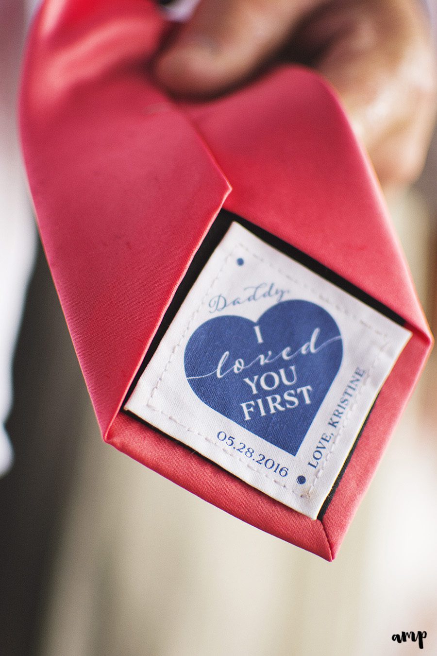 I Loved You First dad's tie | Palisade Winery Wedding Photographer