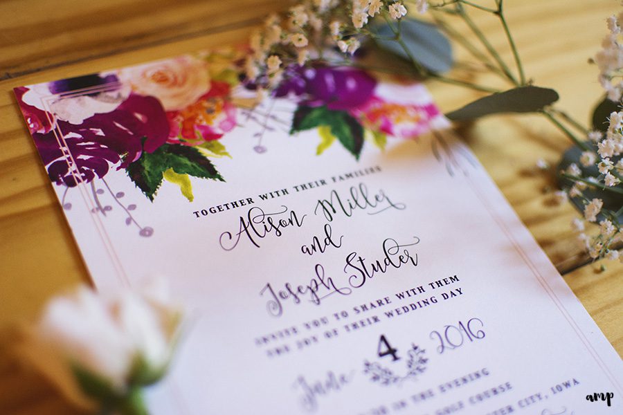 invitation suite | Ali and Joe's #gardenwedding by amanda.matilda.photography | Colorado Wedding Photographer