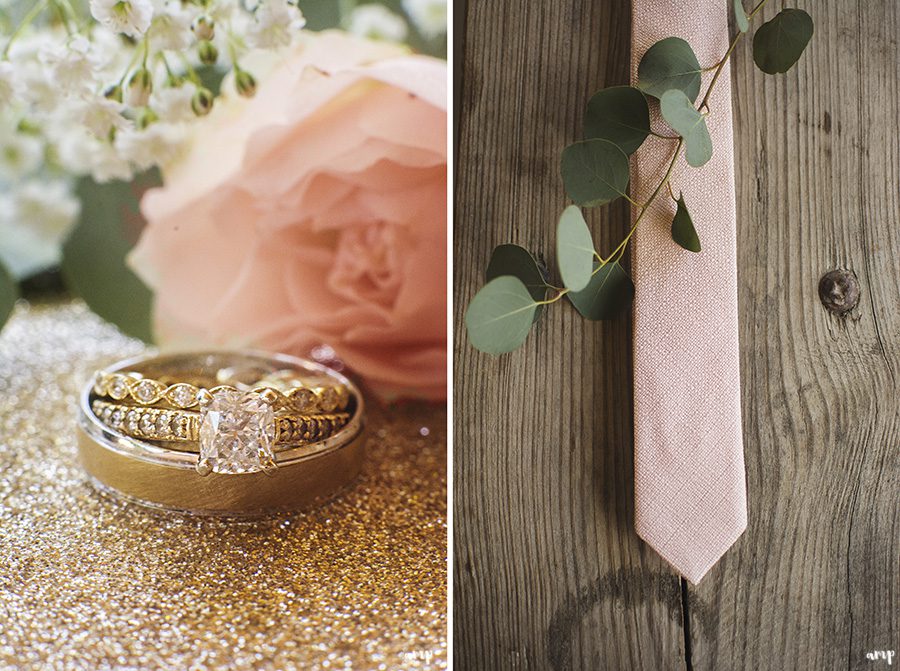 wedding rings and groom's tie | Ali and Joe's #gardenwedding by amanda.matilda.photography | Colorado Wedding Photographer