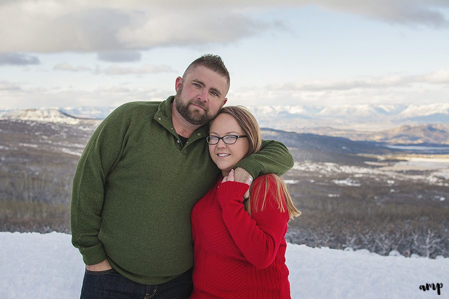 Snowy Grand Mesa Engagement in Colorado | amanda.matilda.photography