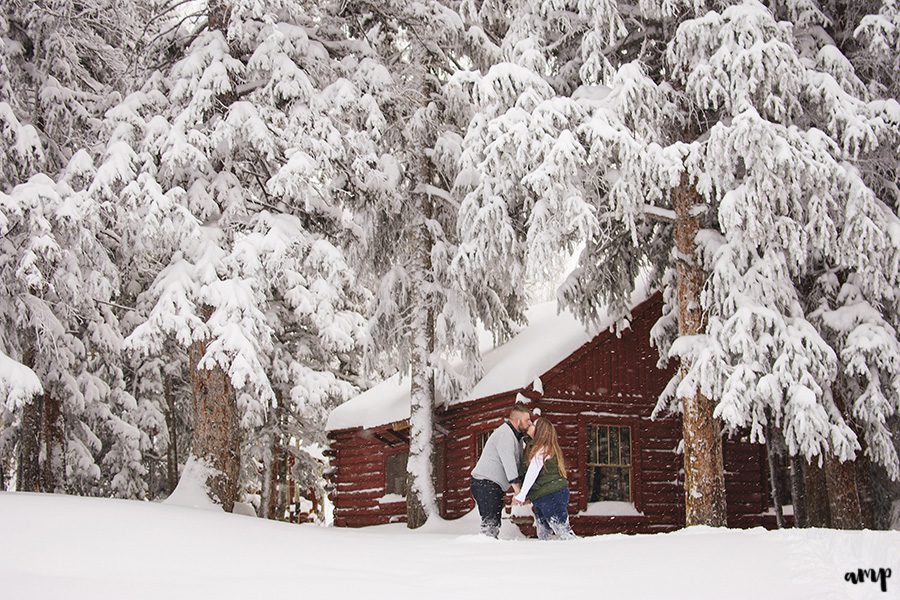 Snowy Grand Mesa Engagement in Colorado | amanda.matilda.photography