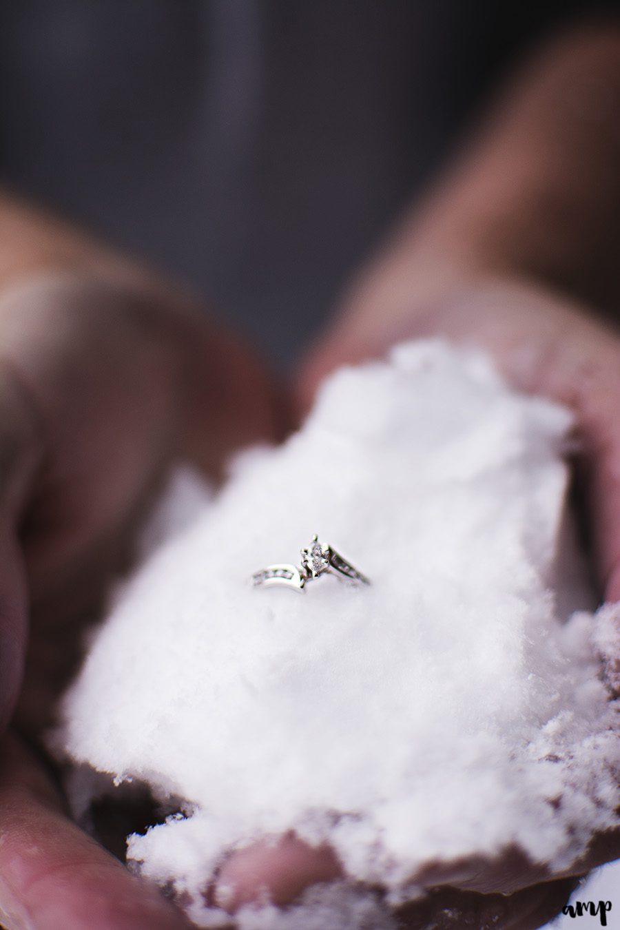 Snowy Grand Mesa Engagement in Colorado | amanda.matilda.photography