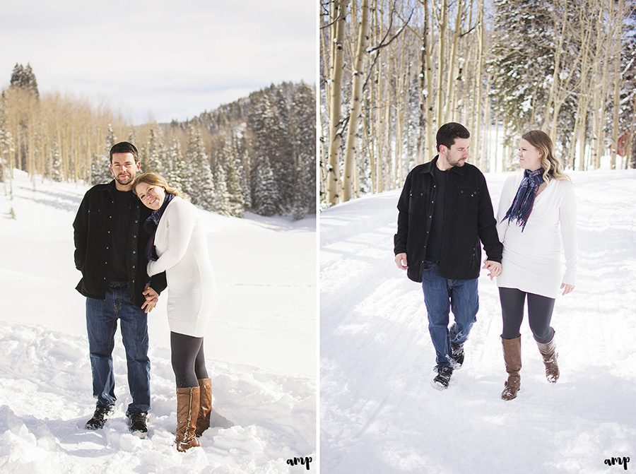 Winter Grand Mesa Engagement Session | amanda.matilda.photography