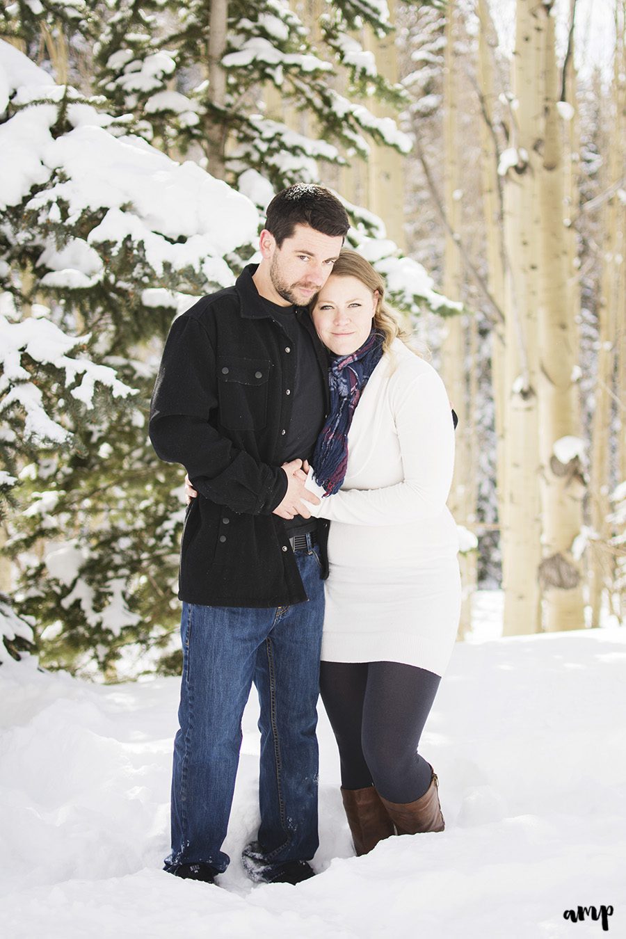 Winter Grand Mesa Engagement Session | amanda.matilda.photography