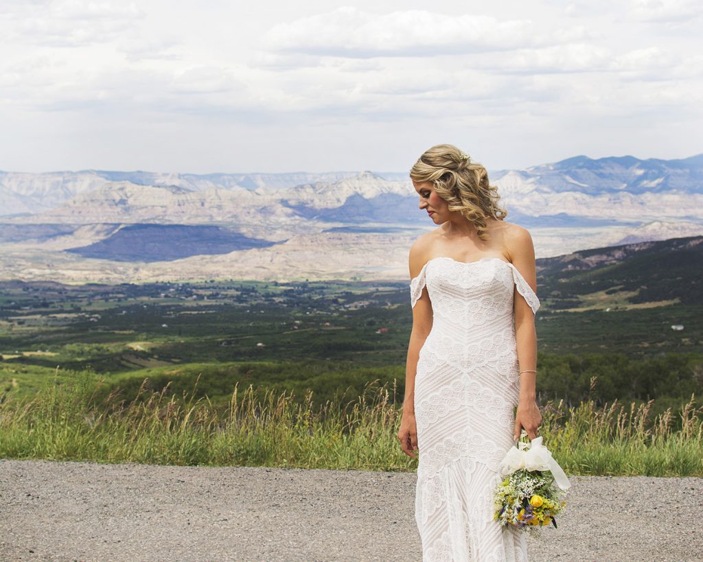 Bride in the Mountains | Powderhorn Ski Resort Wedding Photographer