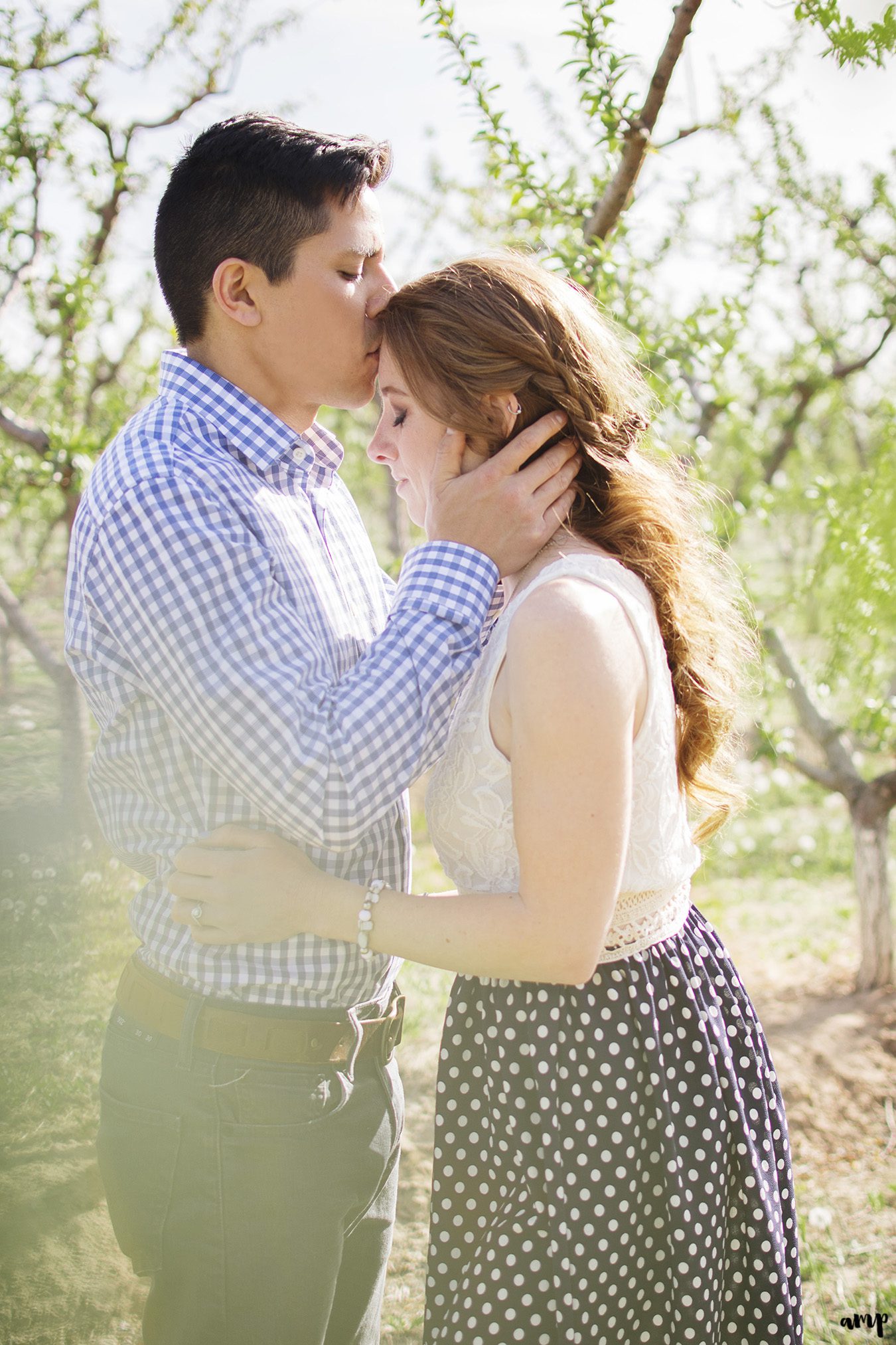 spring engagement session at Colterris Wines