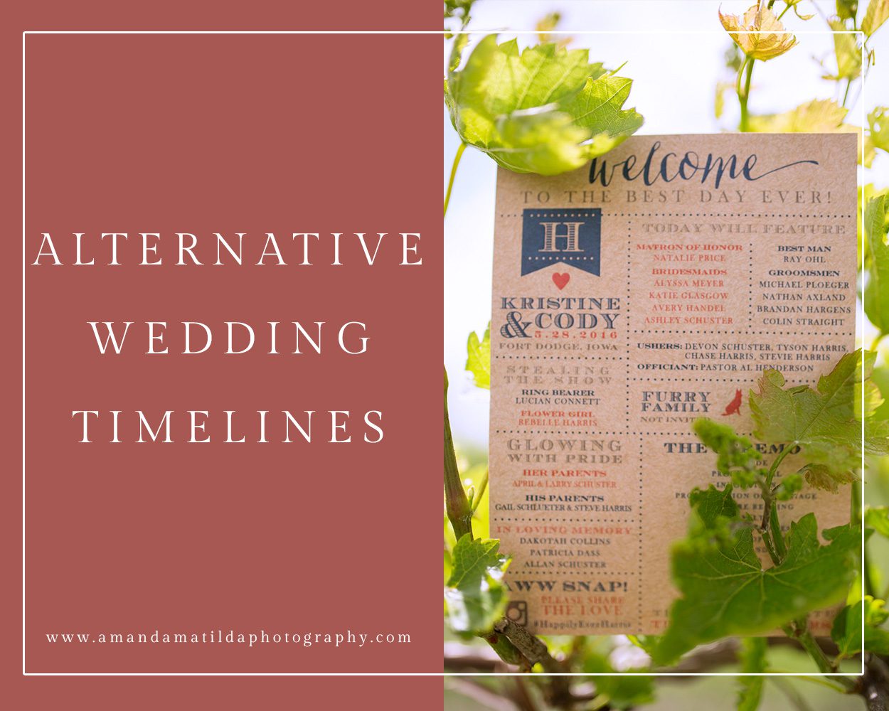 Alternative Wedding Day Timelines | amanda.matilda.photography