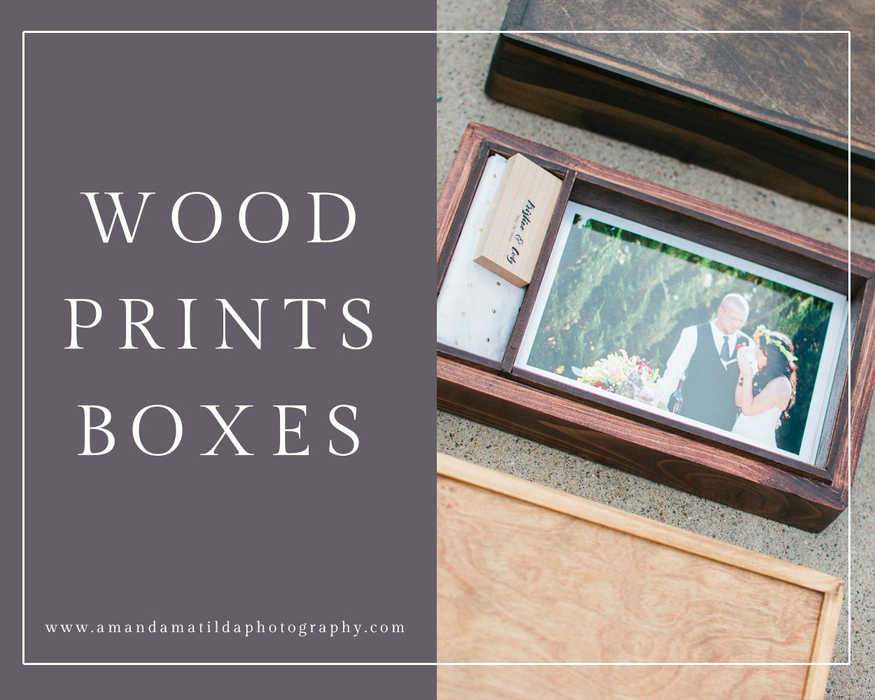 Handcrafted Wood Prints Boxes | amanda.matilda.photography - Grand Junction, Colorado wedding photographer