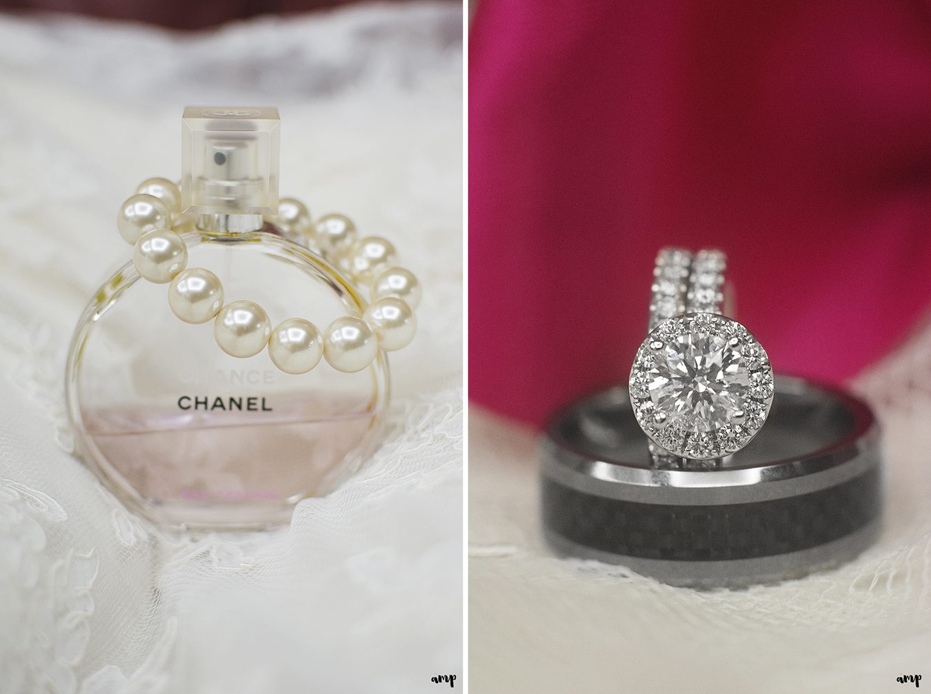 Chanel perfume and wedding rings