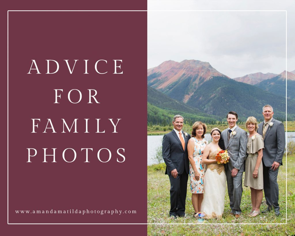 Advice for Wedding Family Photos | amanda.matilda.photography