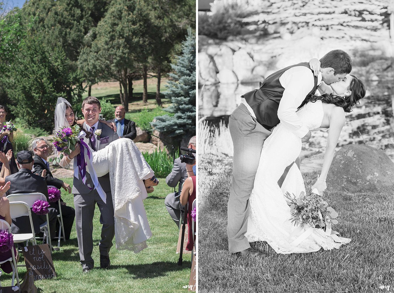 Bride and Groom at their Black Canyon of Gunnison Wedding