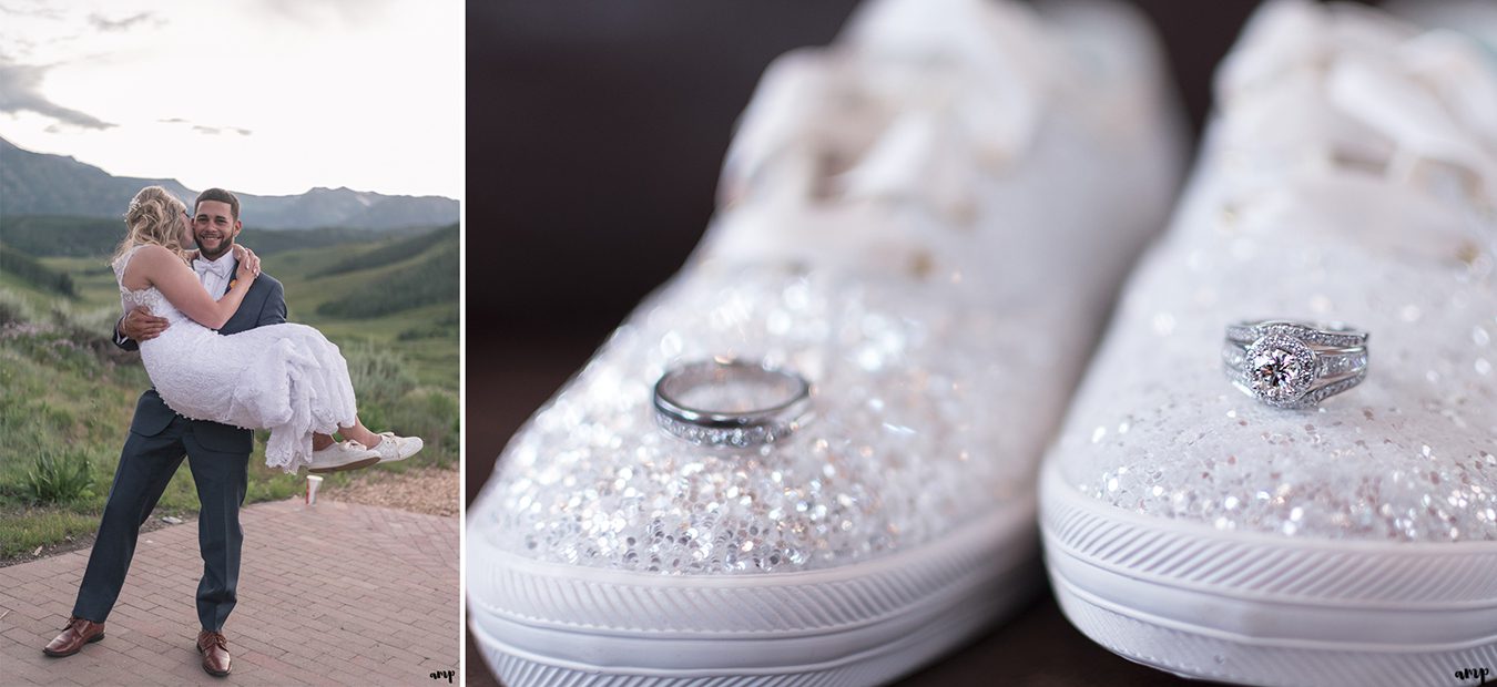 Kate Spade wedding Keds with rings