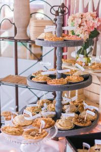 Wedding pies for a fall wedding