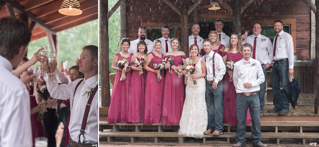 Bridal Party at the Gunnison wedding along Ohio Creek