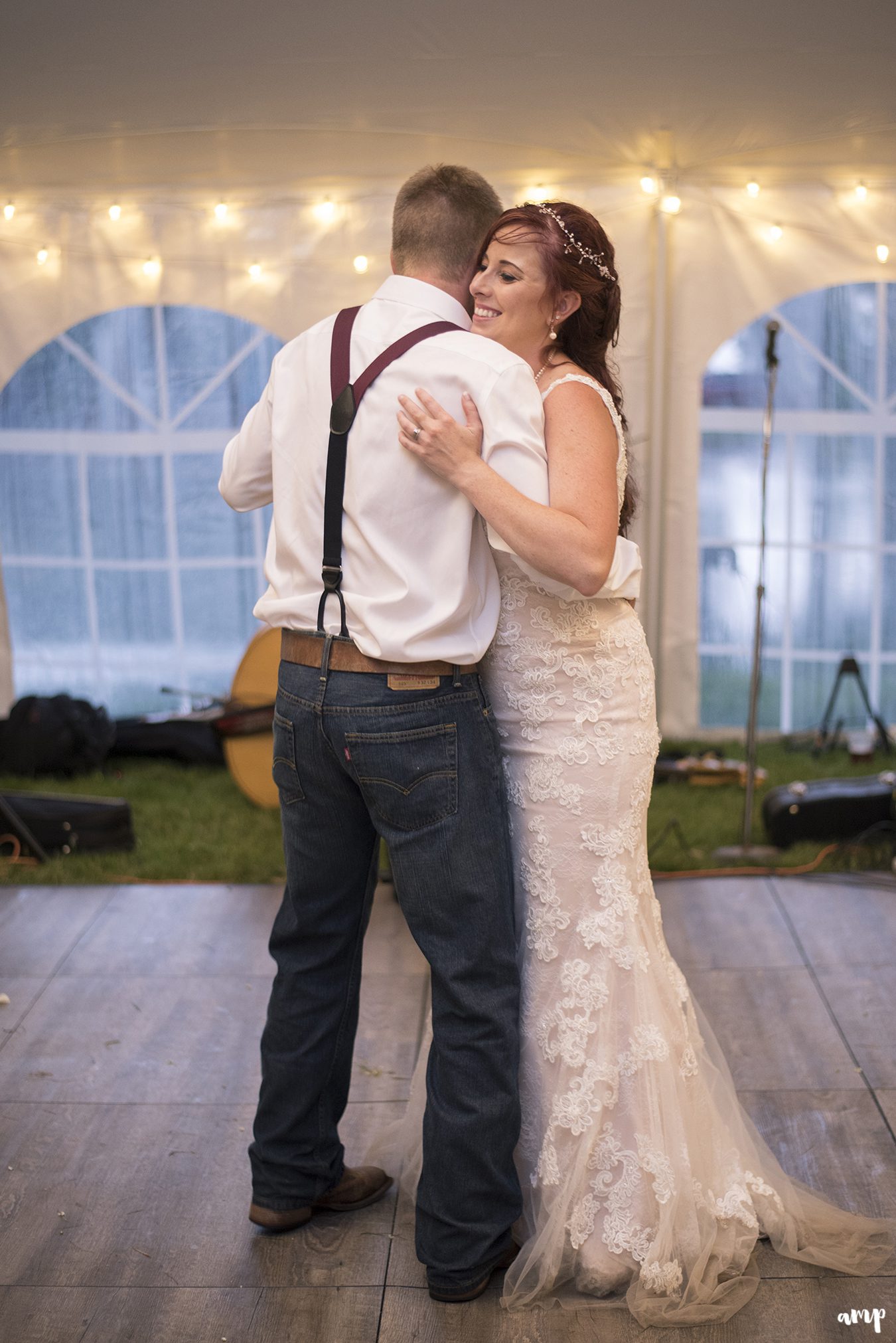 Bride and groom's first dance