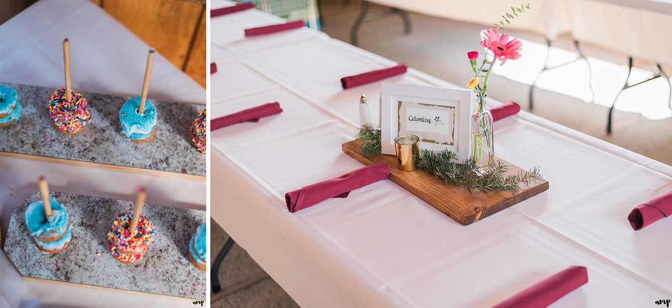 Fall Wedding reception details in Crested Butte at the Mountain Wedding Garden | amanda.matilda.photography