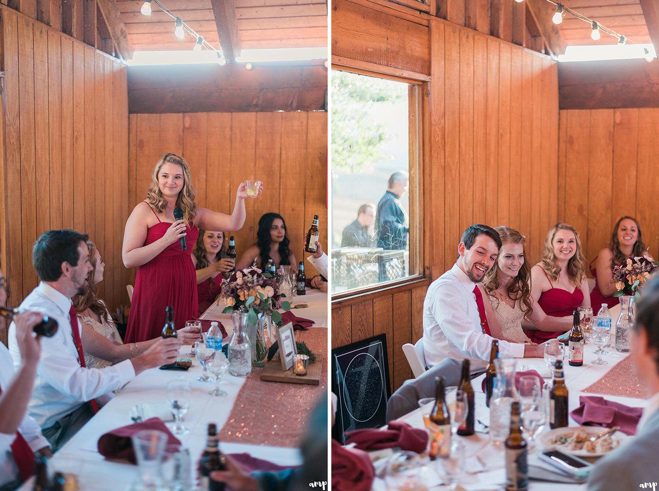 Wedding reception at the mountain wedding garden in crested butte