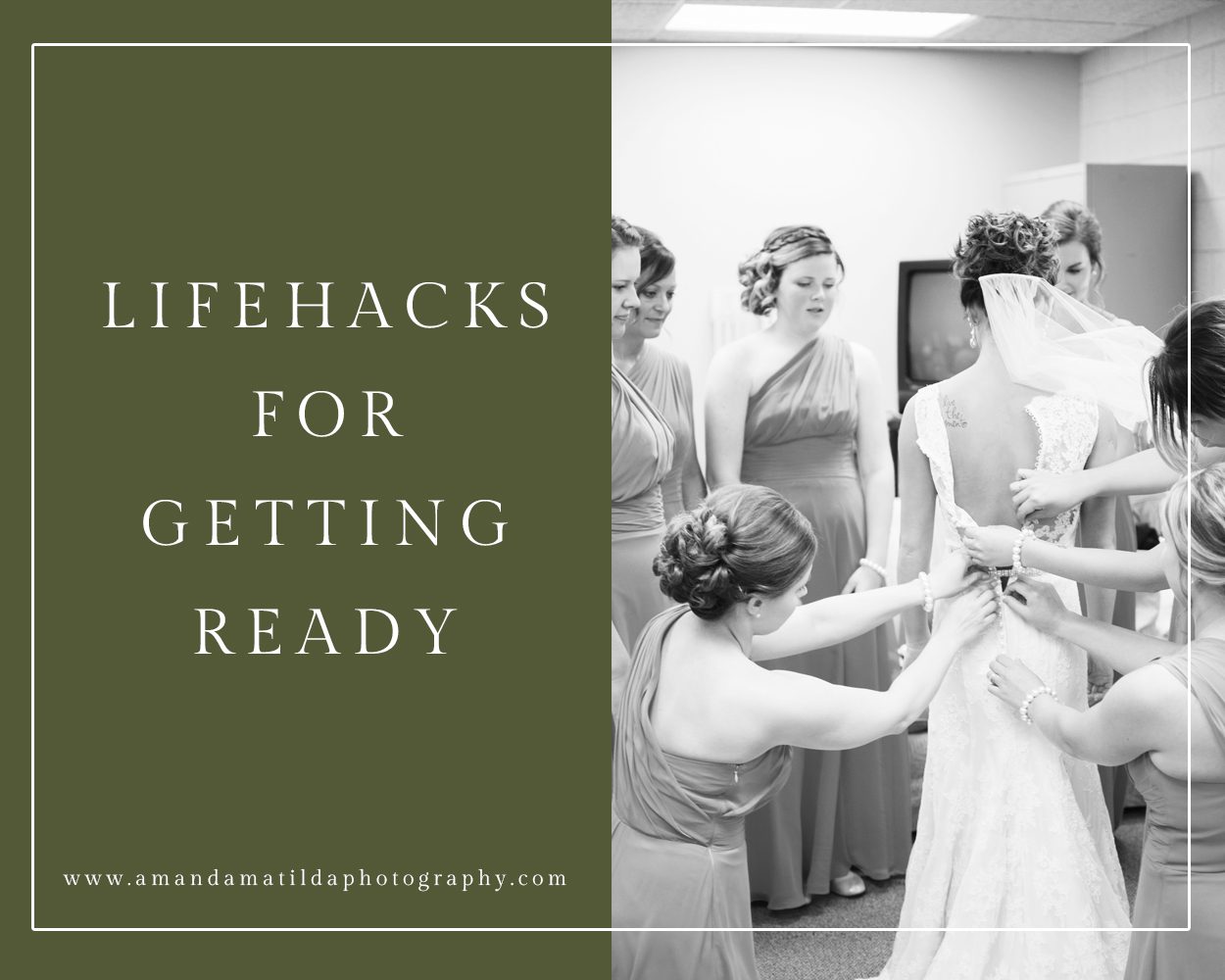 Lifehacks for Getting Ready on Your Wedding Day | amanda.matilda.photography