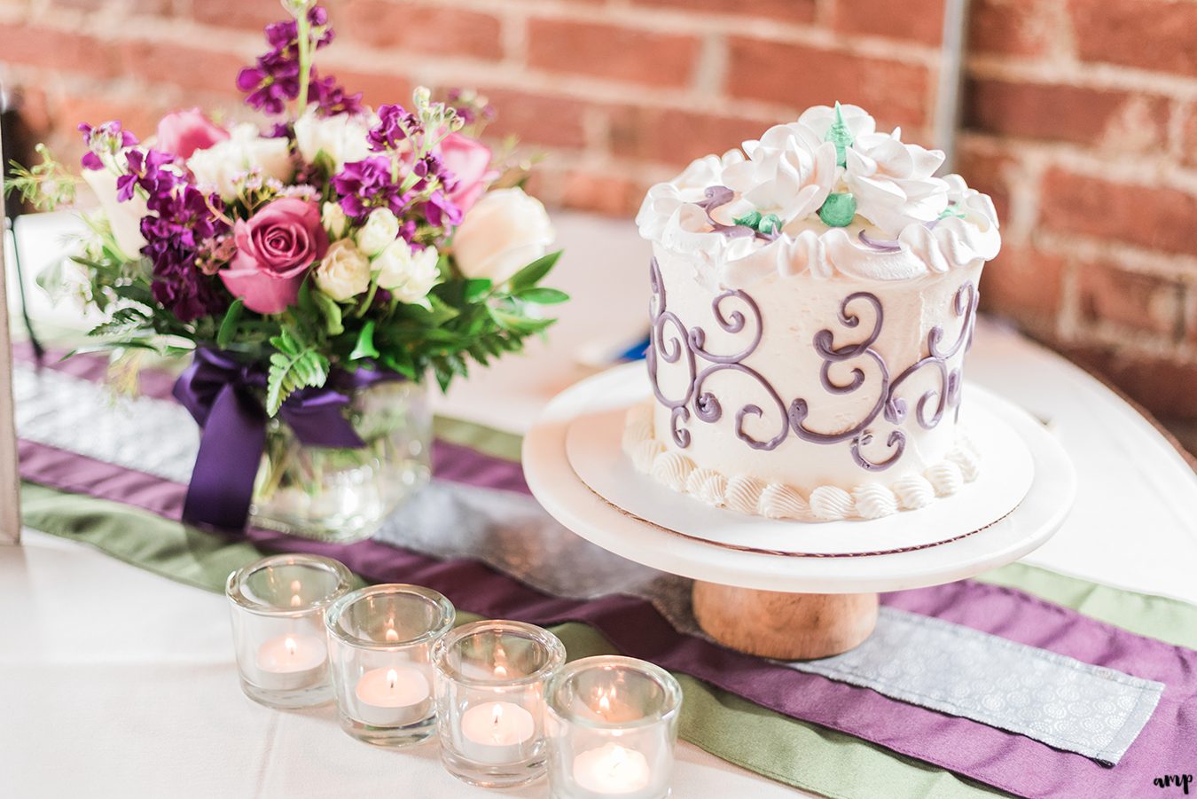 Purple Wedding Cake