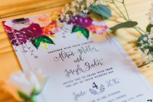 Garden wedding invitation