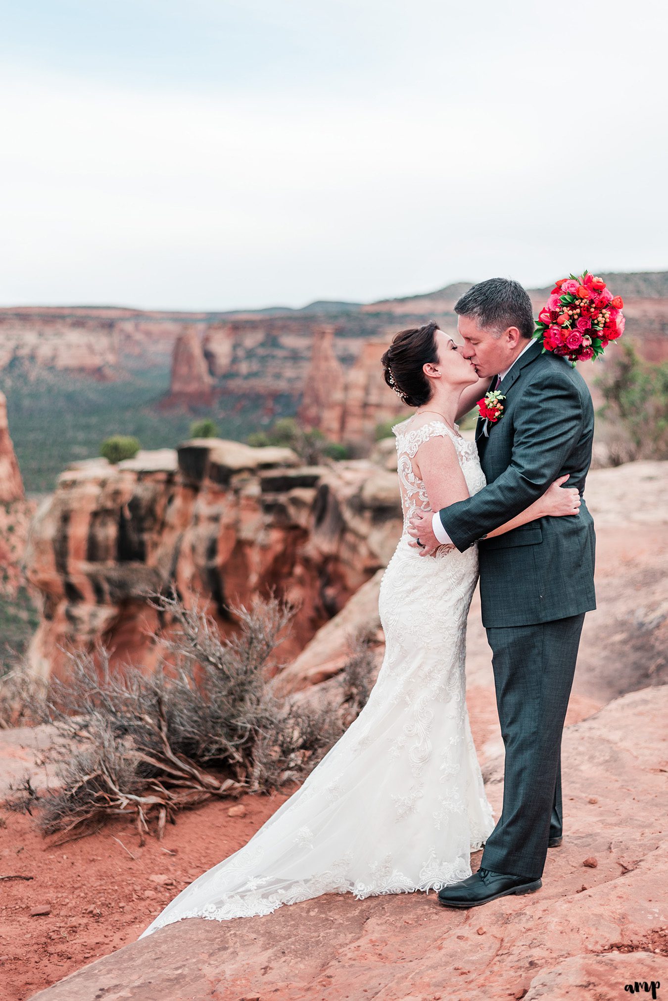 Mike & Amy's Spring Elopement on the Colorado National Monument in Grand Junction | amanda.matilda.photography