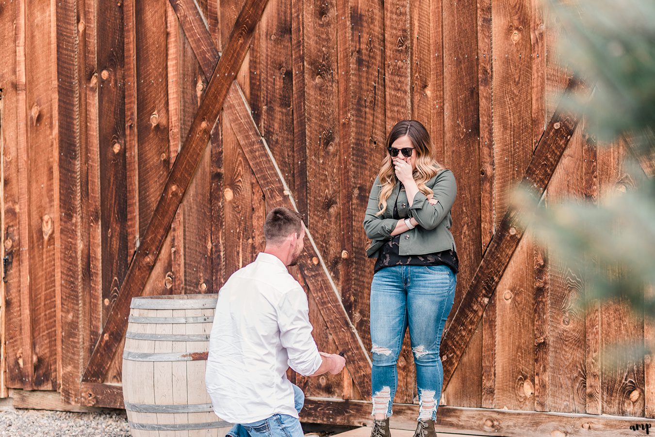 Morgan & Josh's Amy's Courtyard engagement proposal | amanda.matilda.photography