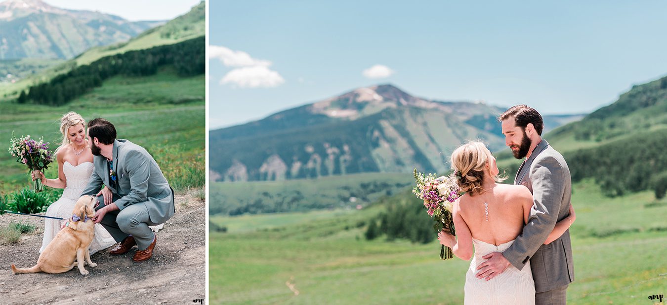 Dan and Courtney's first look with Mr. Bentley