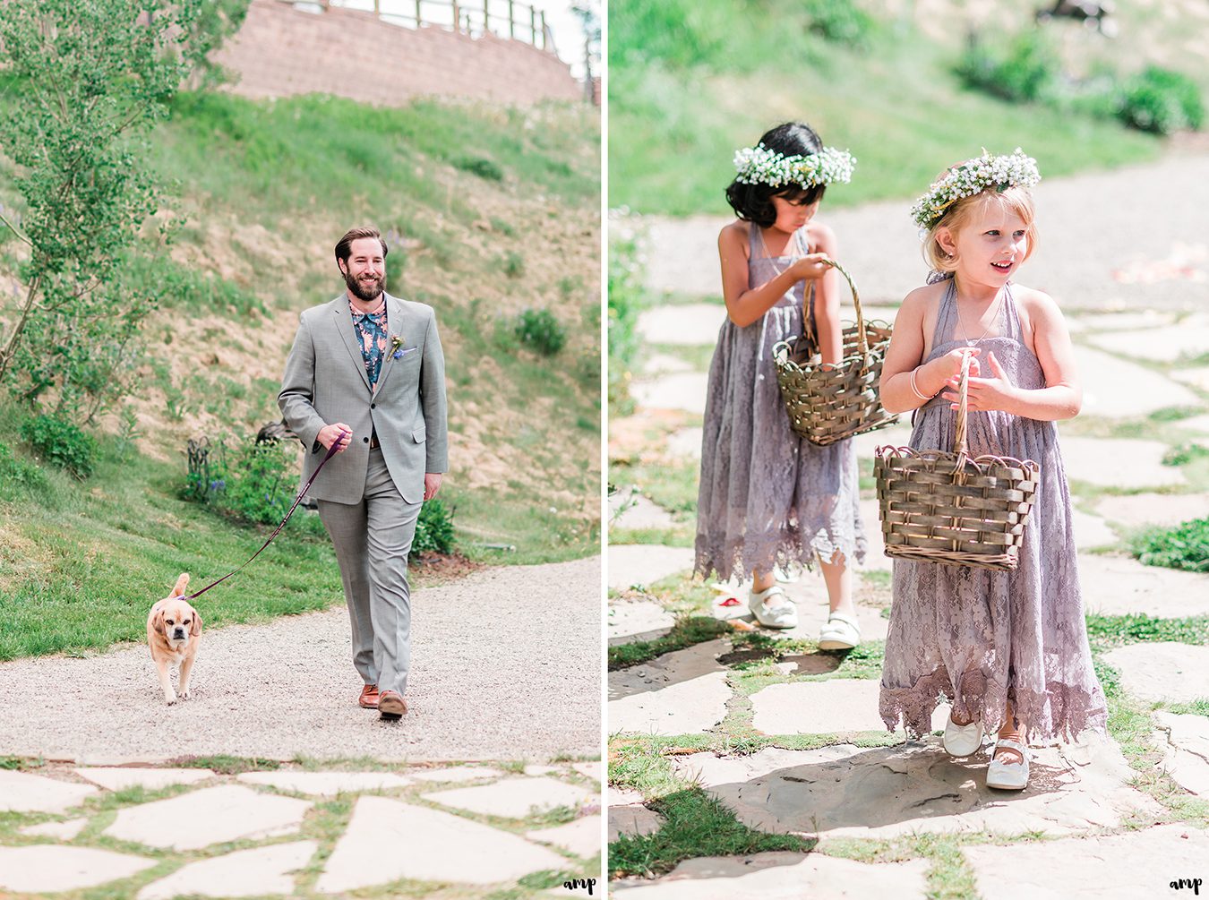 Dan walking down the aisle with Mr. Bentley