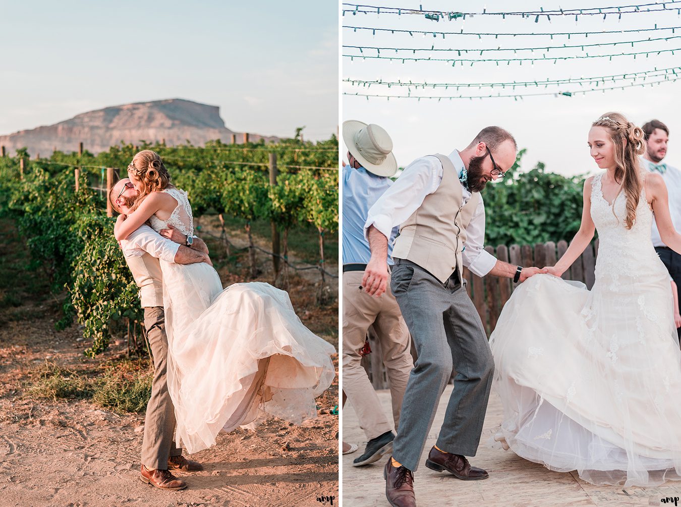 April & Bruce's Palisade Wedding in a Vineyard | amanda.matilda.photography