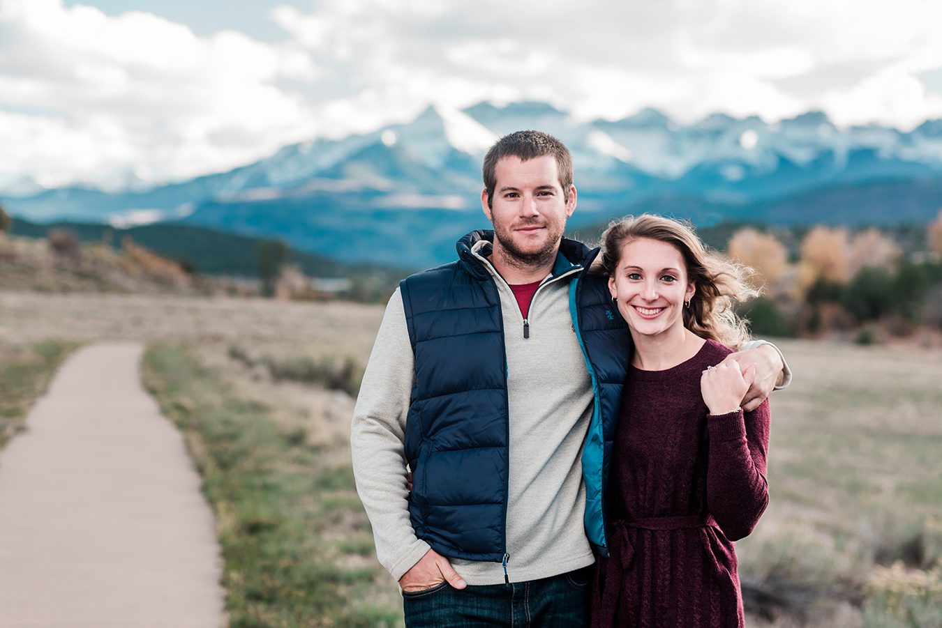 Marcus & Alexandra's autumn Ouray engagement session | amanda.matilda.photography