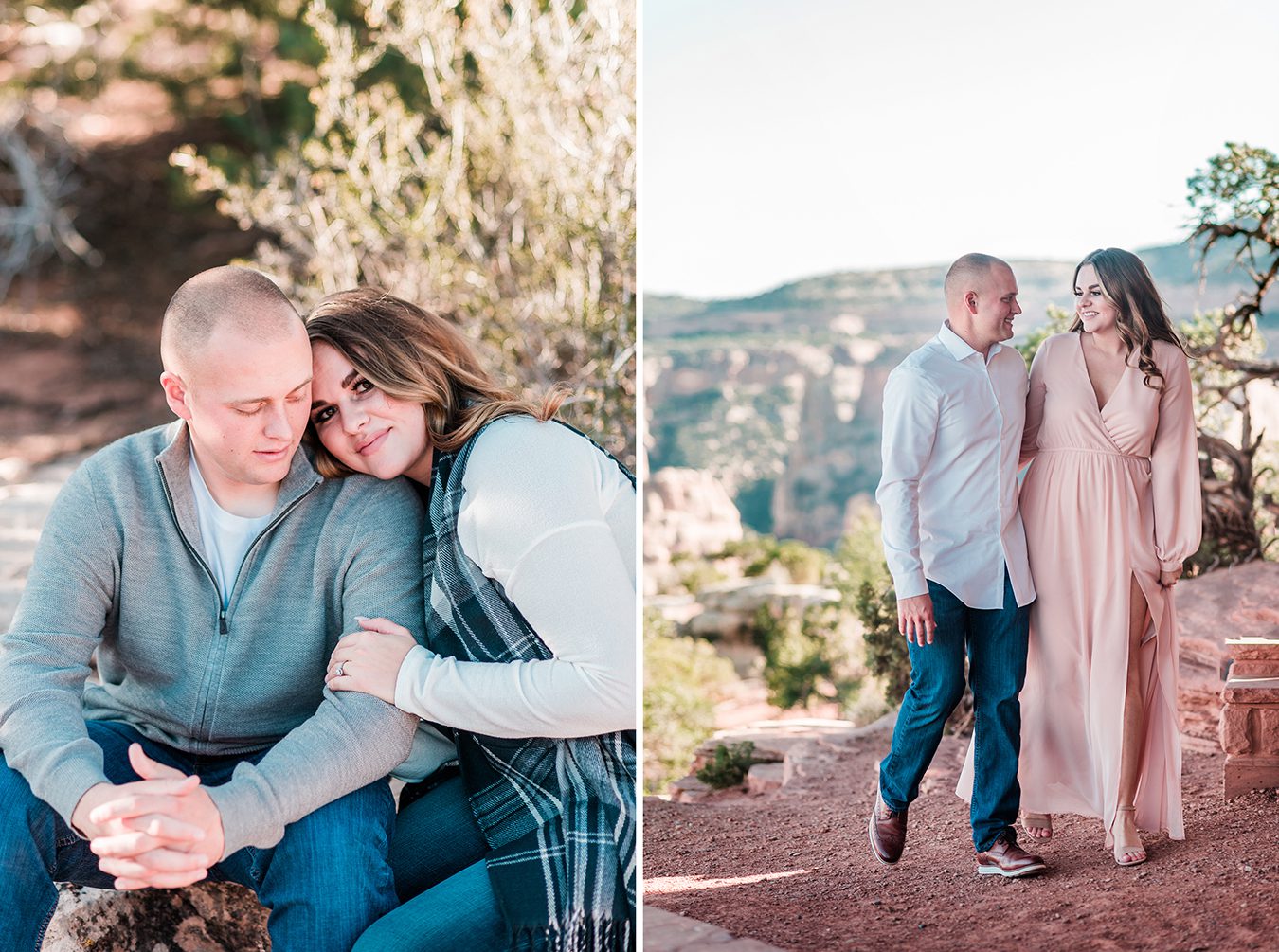 Trenton & Jamie's Engagement on the Colorado National Monument | amanda.matilda.photography