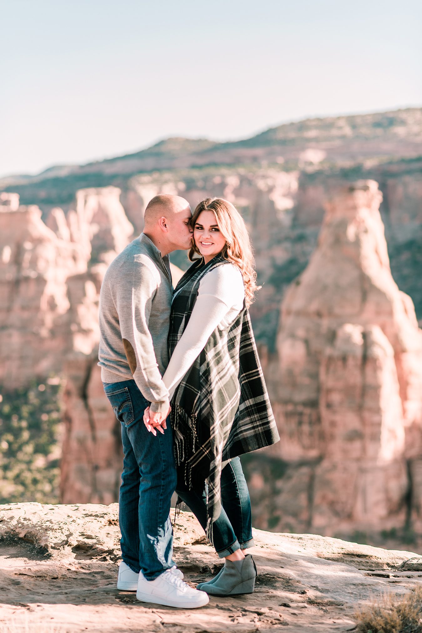 Trenton & Jamie's Engagement on the Colorado National Monument | amanda.matilda.photography