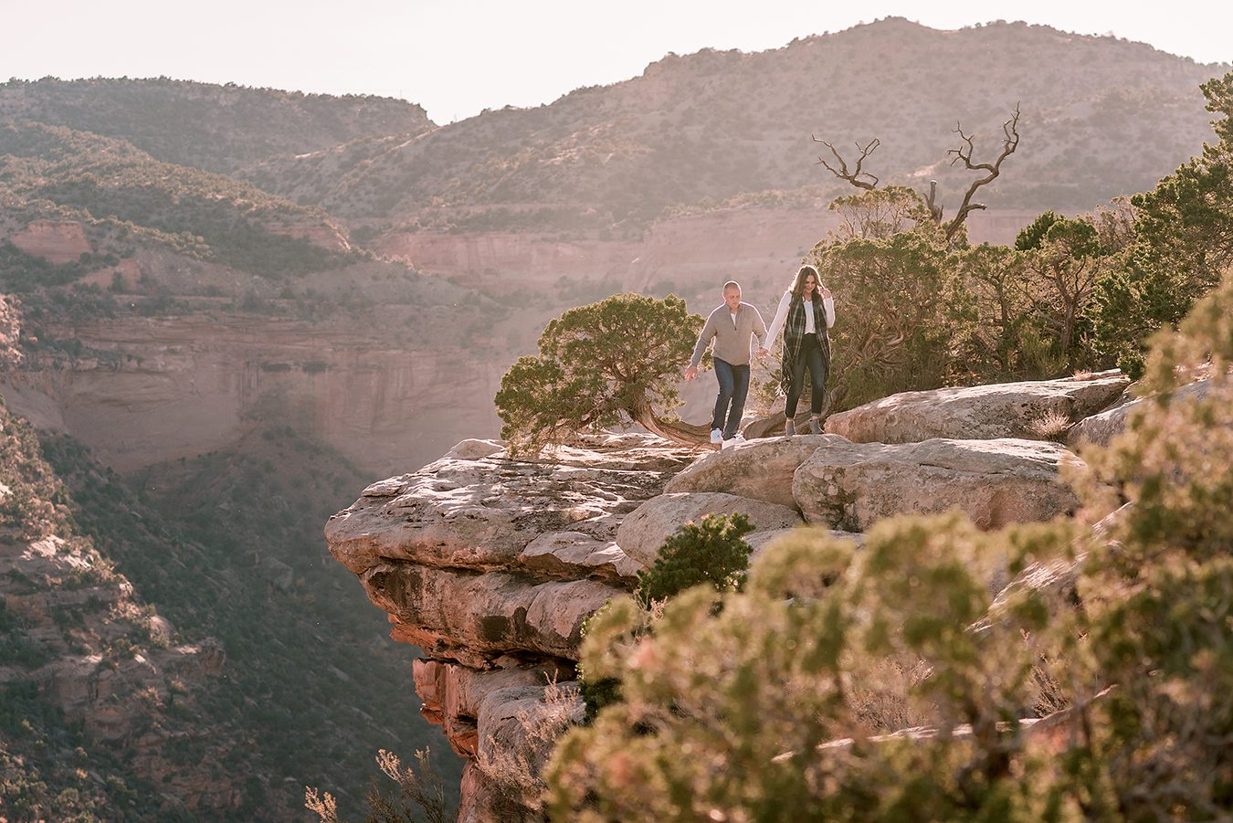 Trenton & Jamie's Engagement on the Colorado National Monument | amanda.matilda.photography