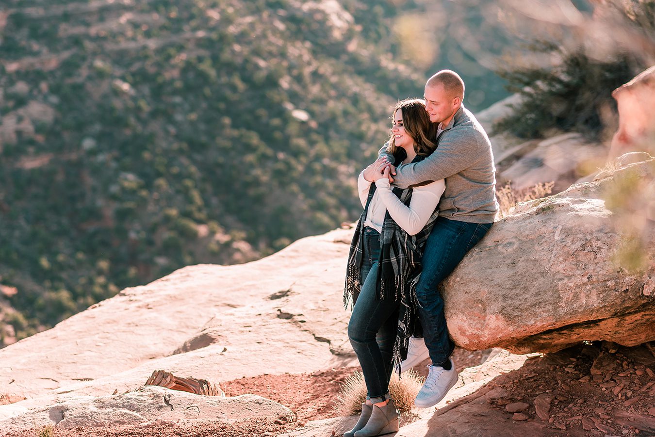 Trenton & Jamie's Engagement on the Colorado National Monument | amanda.matilda.photography