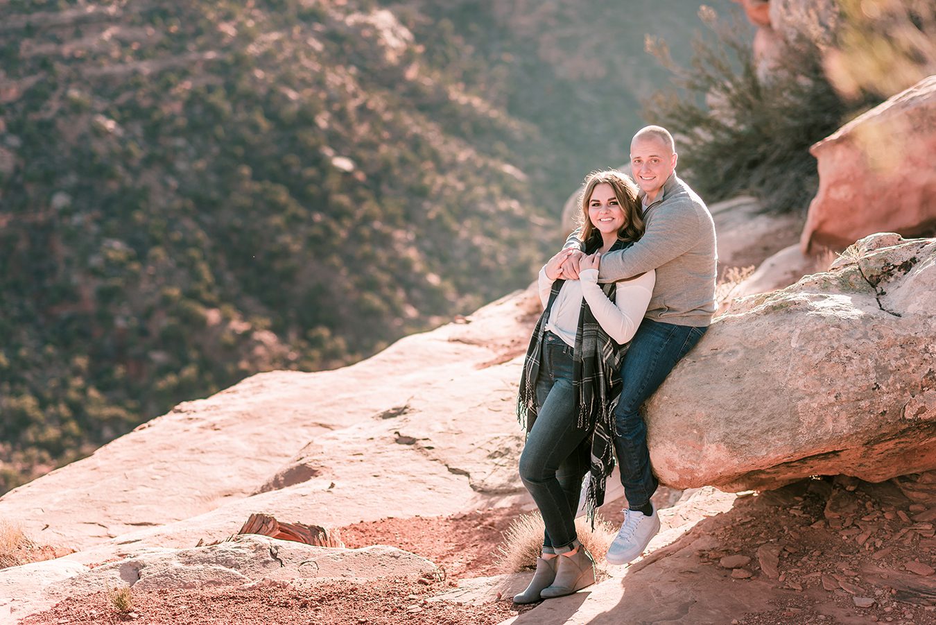 Trenton & Jamie's Engagement on the Colorado National Monument | amanda.matilda.photography