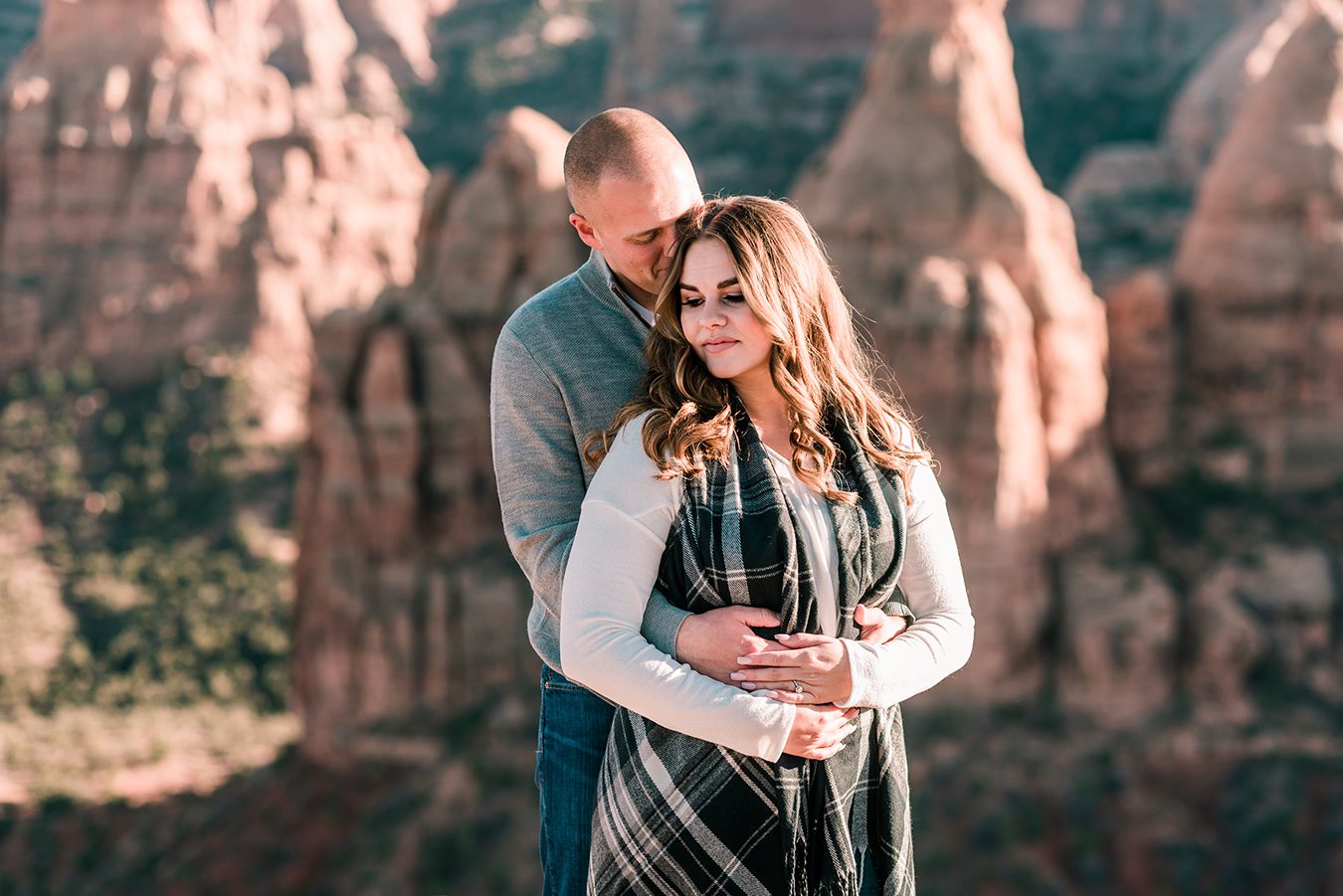 Trenton & Jamie's Engagement on the Colorado National Monument | amanda.matilda.photography