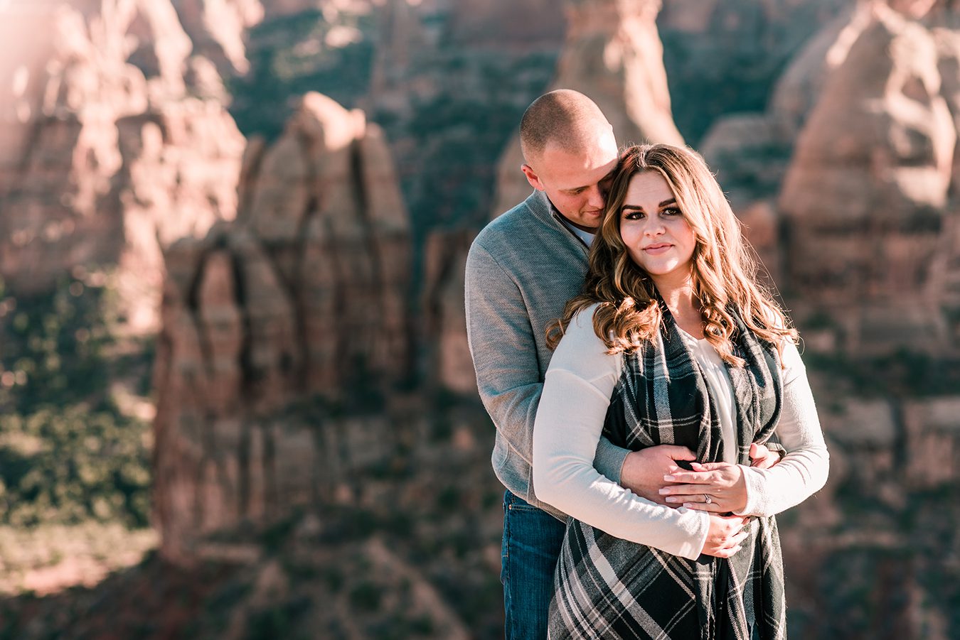 Trenton & Jamie's Engagement on the Colorado National Monument | amanda.matilda.photography