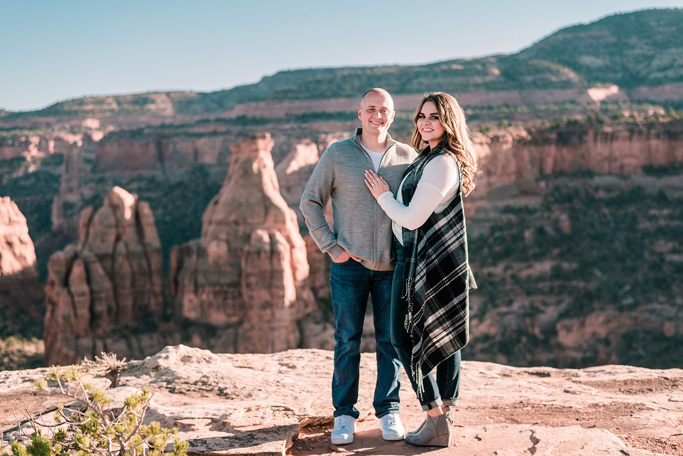 Trenton & Jamie's Engagement on the Colorado National Monument | amanda.matilda.photography