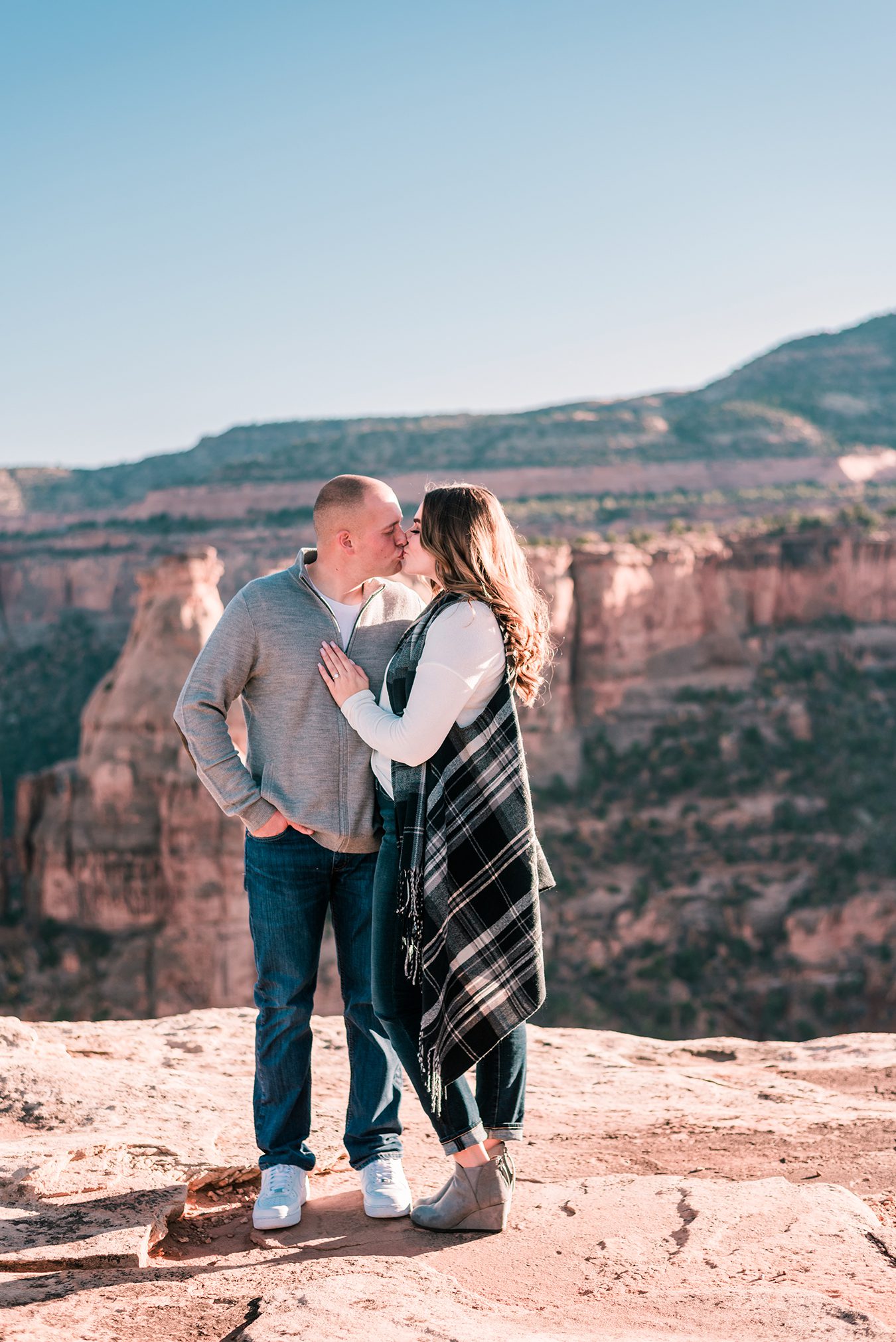 Trenton & Jamie's Engagement on the Colorado National Monument | amanda.matilda.photography