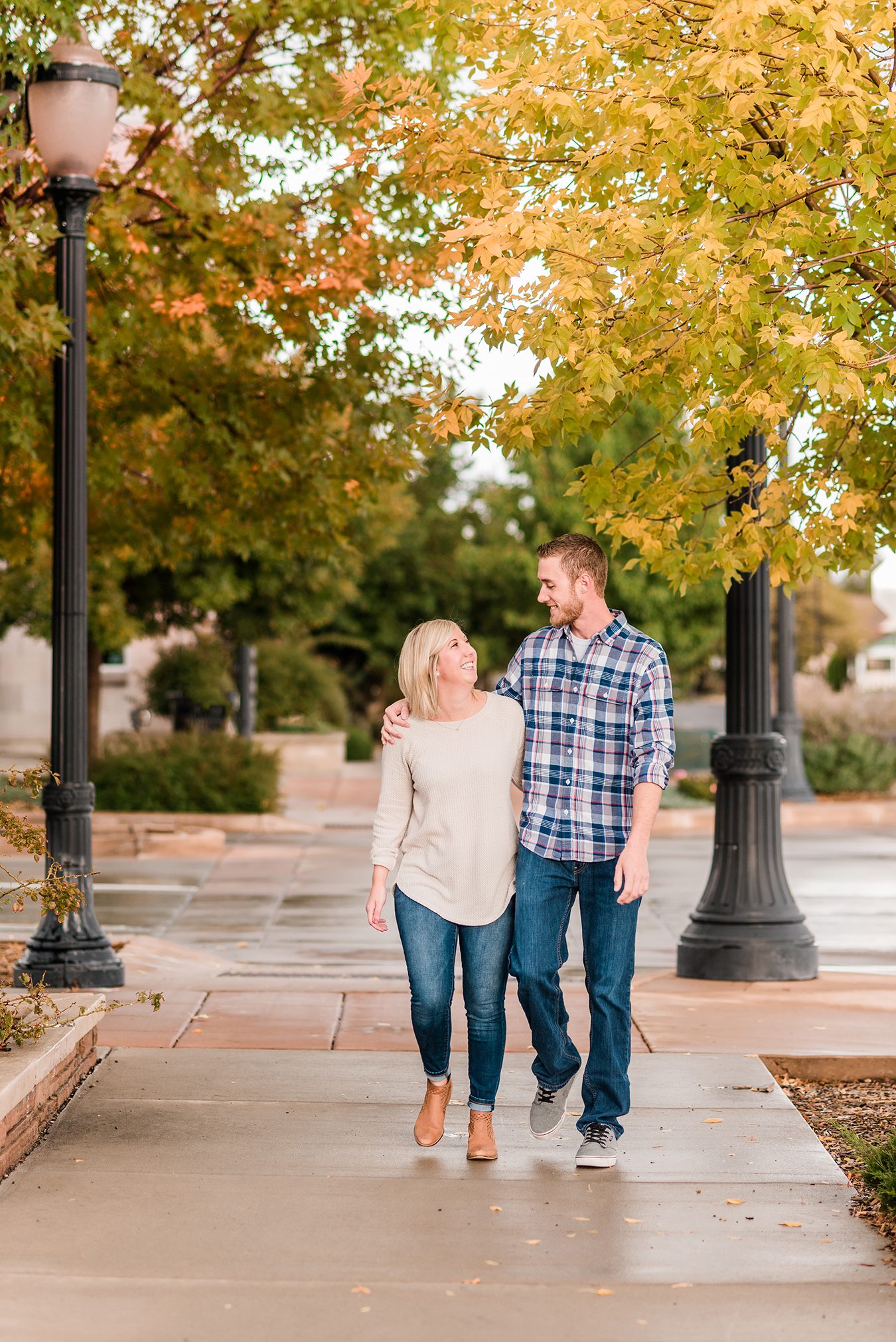 Brandon & Jennifer's fall engagement in downtown Grand Junction | amanda.matilda.photography