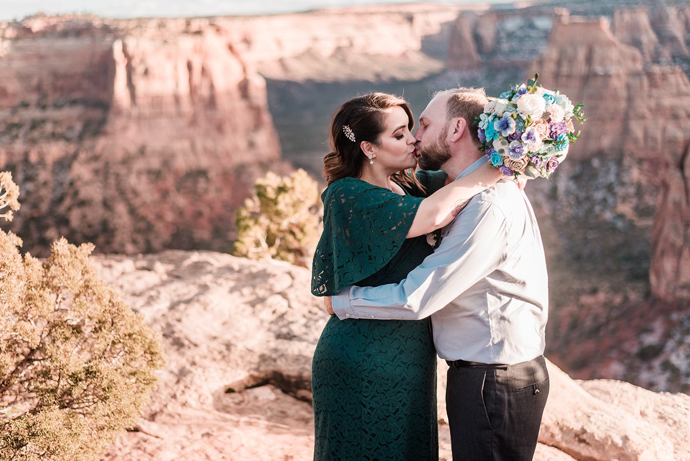 Craig & Jessica's Elopement on the Colorado National Monument | Amanda Matilda Photography