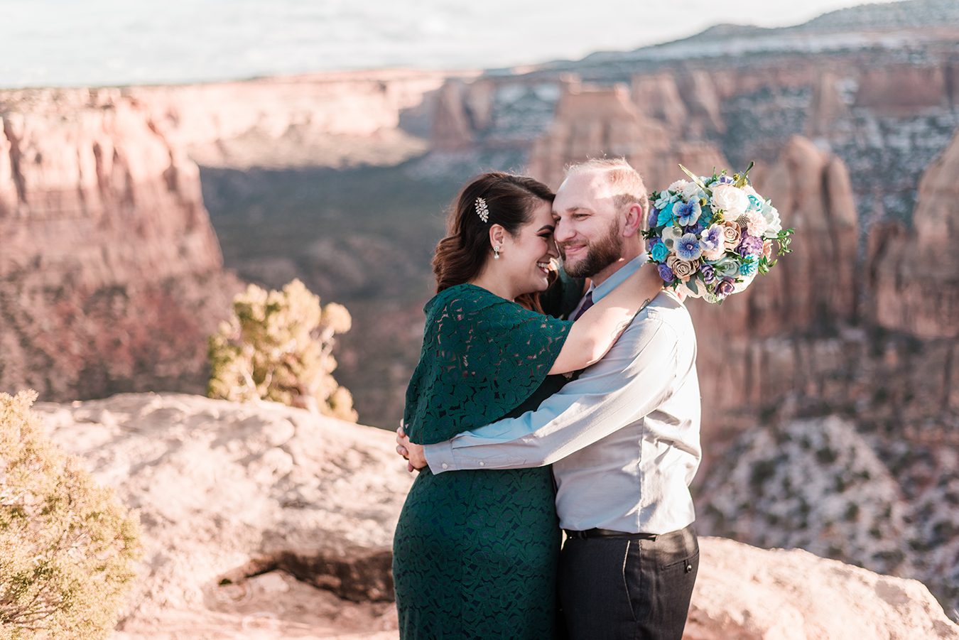 Craig & Jessica's Elopement on the Colorado National Monument | Amanda Matilda Photography