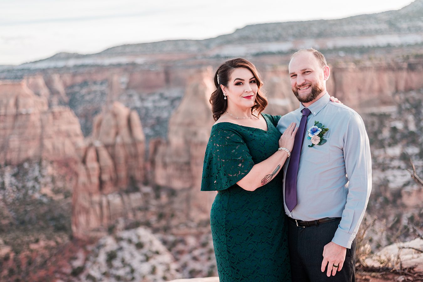 Craig & Jessica's Elopement on the Colorado National Monument | Amanda Matilda Photography