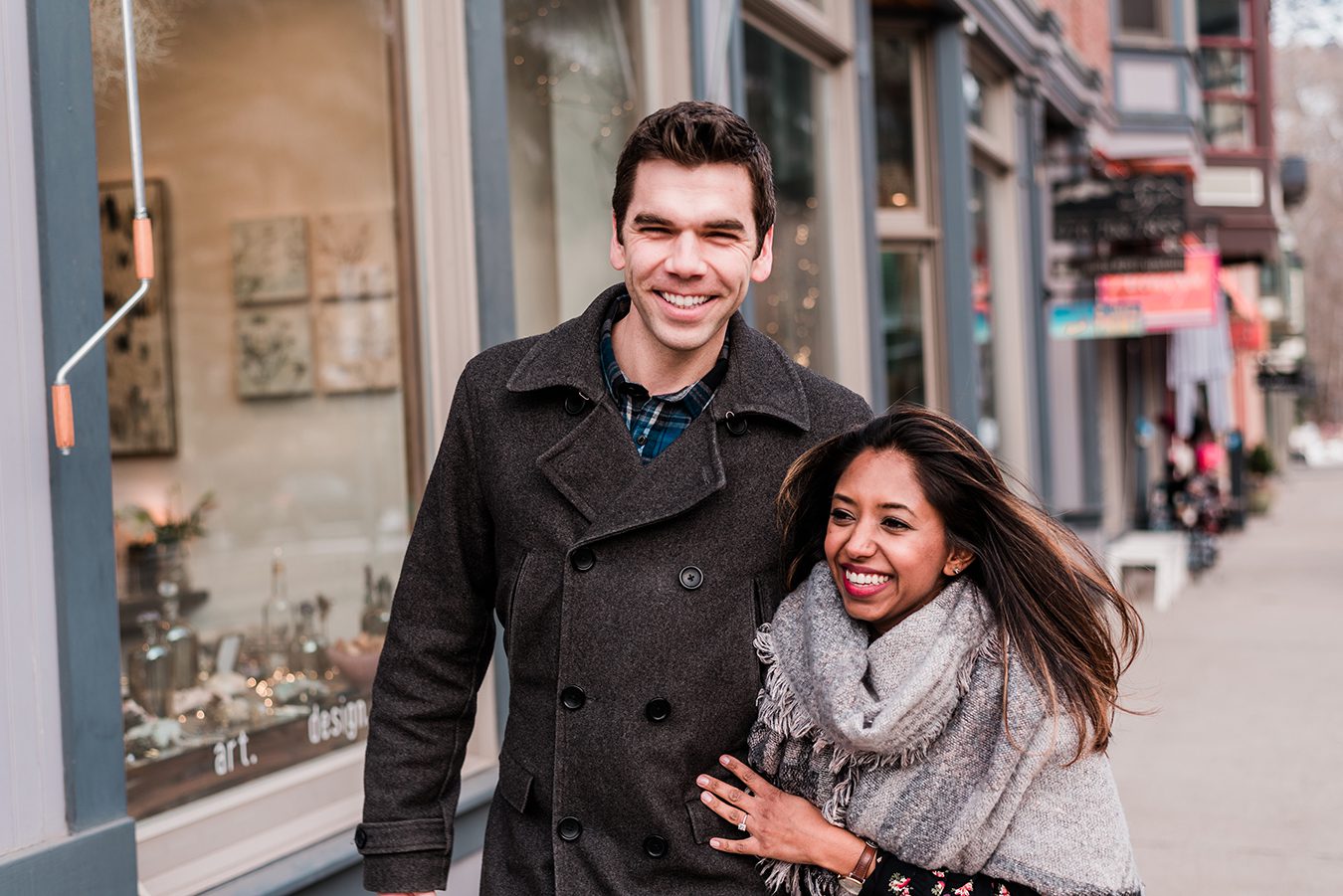 Bo & Shivani's Winter Engagement Photos in Telluride | Amanda Matilda Photography