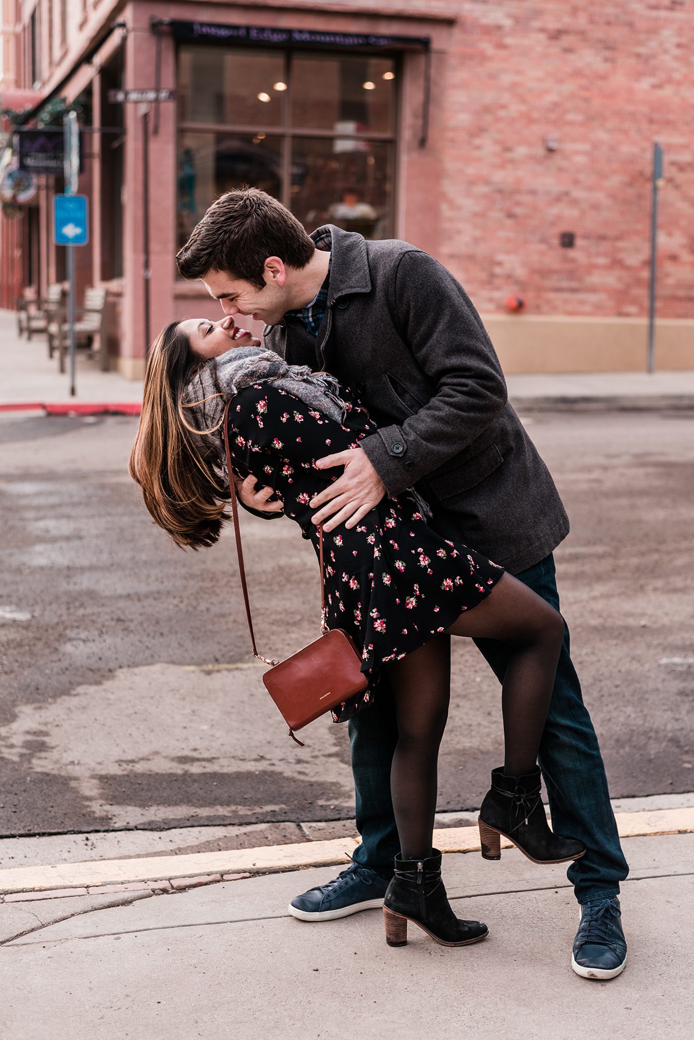 Bo & Shivani's Winter Engagement Photos in Telluride | Amanda Matilda Photography